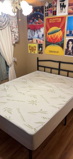 Queen Size Frame and Mattress