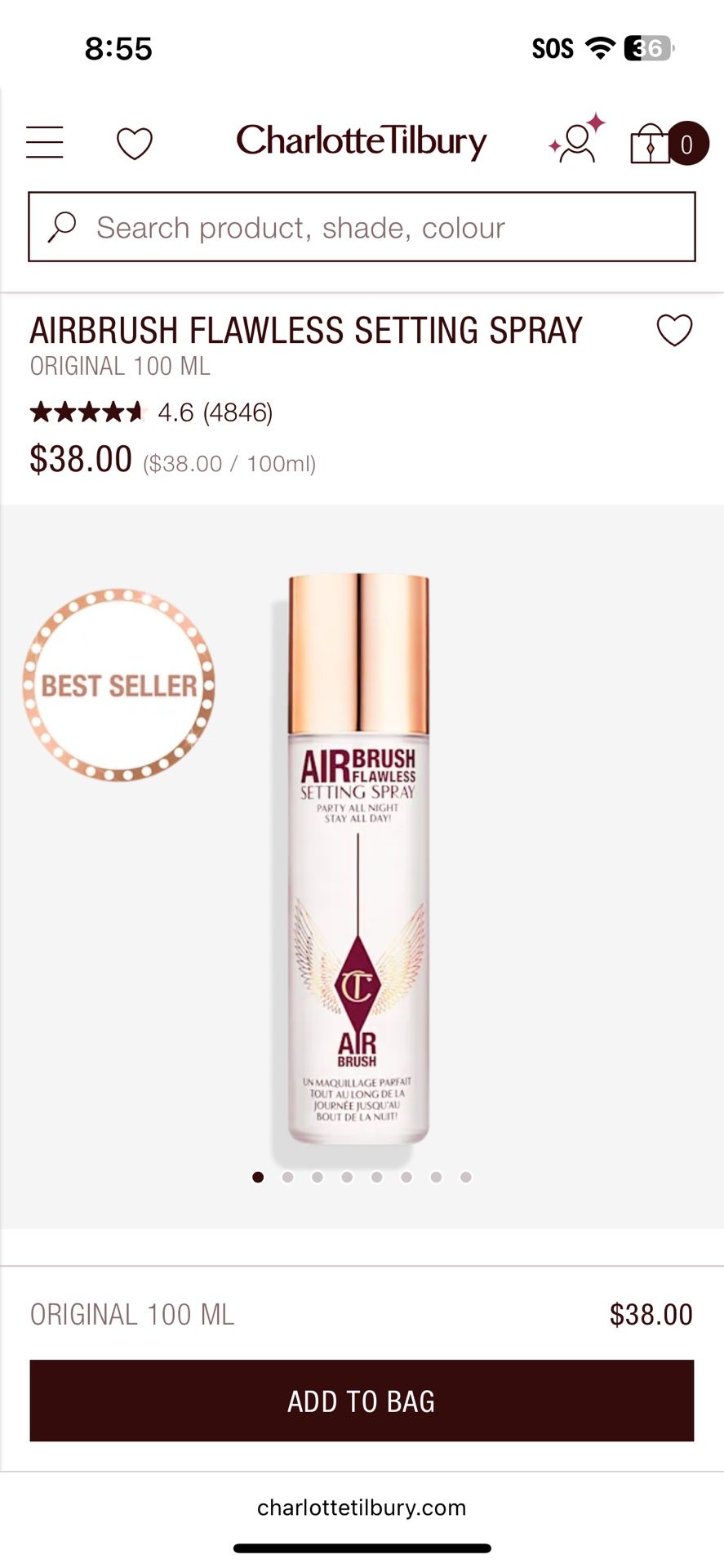 Charlotte Tilbury Airbrush Flawless Setting Spray