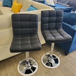  Barstools Hydraulics Chrome Black - New