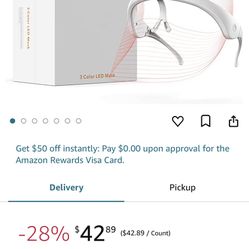 LED Face Mask, PDT Light Therapy Facial Mask, Home Skin Care, Rejuvenation Photon Facial Mask, Improves Skin Issues, Improves Wrinkles, Anti-Aging