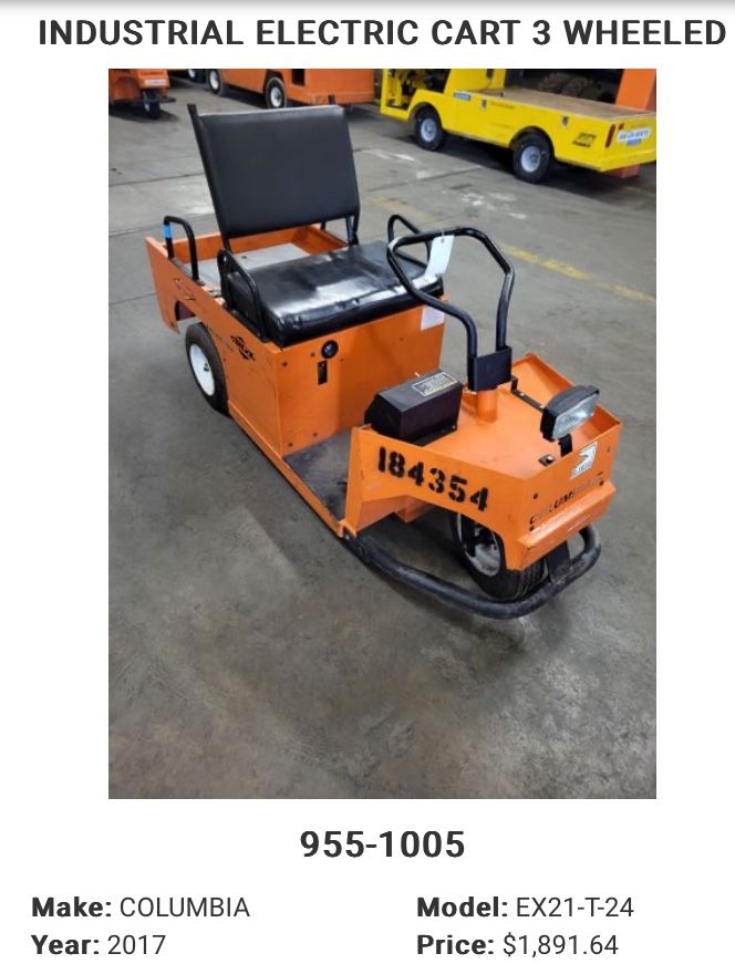 3 Wheeled Electric Cart