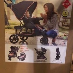 Baby Trend EZ Ride Travel System Stroller - Pink Flamingo