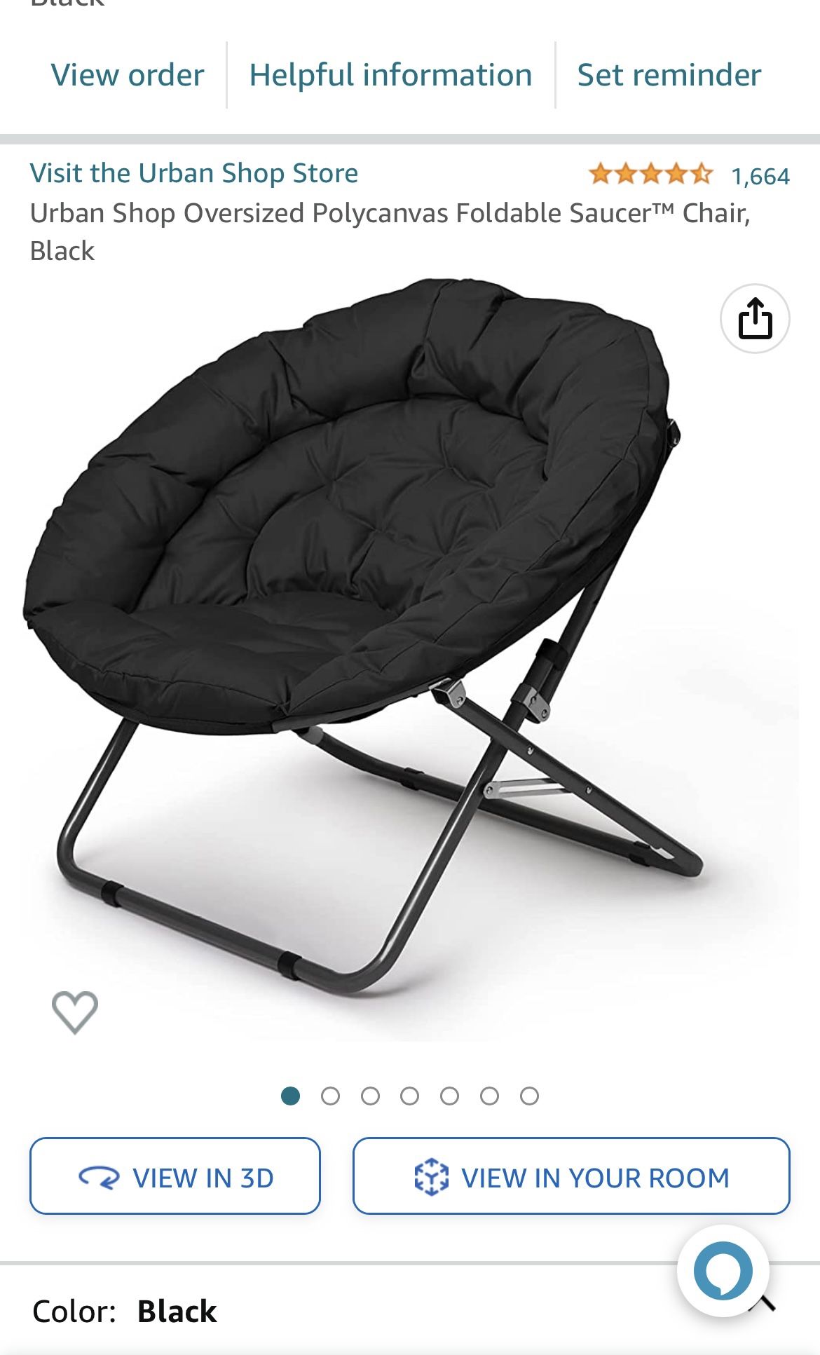 Saucer Chair- Foldable/oversized
