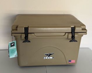 ORCA 40 Quart Heavy Duty Cooler Tan Made in USA