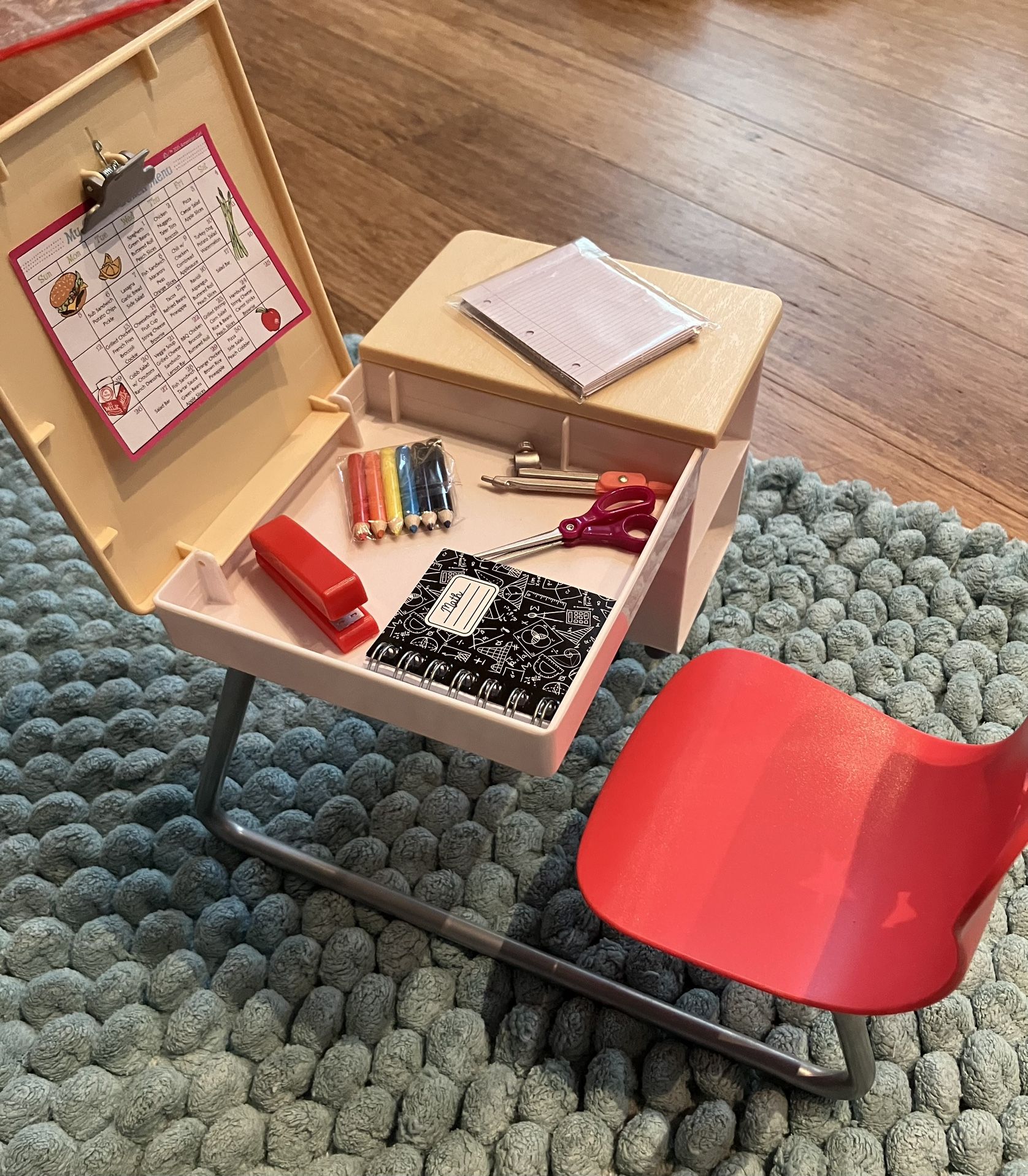 American Girl Truly Me Desk for Doll with Accessories