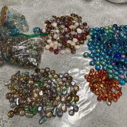 Glass gemstone fish tank decor