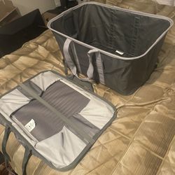 2x Collapsible Laundry Basket 
