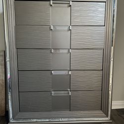 Grey Dresser W/ Jewelry Box 
