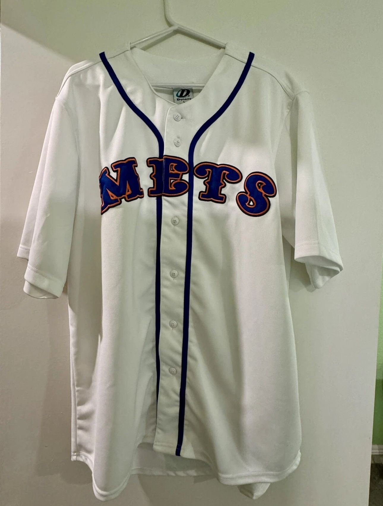 New York Mets Athletic White Jersey Sz Large