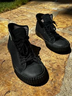 PF Flyers Black High Flyers Black High Top Canvas Fashion Sneakers Men's Size 11