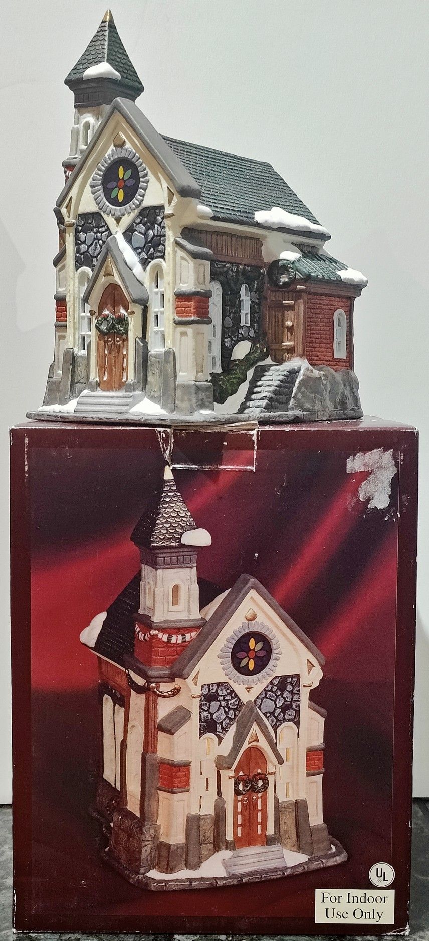 Hand-painted Porcelain Church c.2001