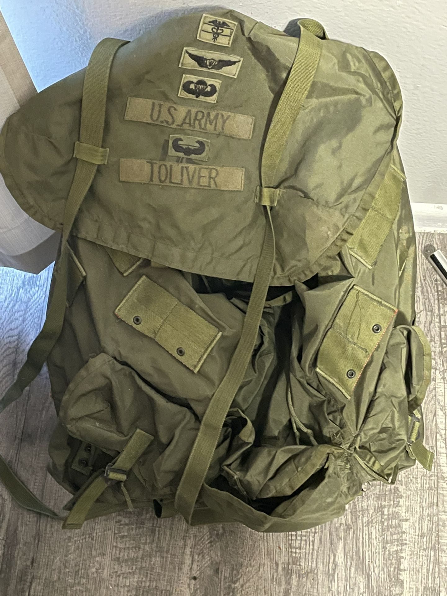 Old Military Backpack