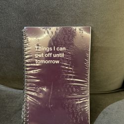 Things I can put off until tomorrow Notebook