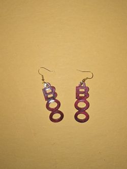 "Boo" Resin Earrings