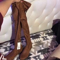 Brown Knee High Boots