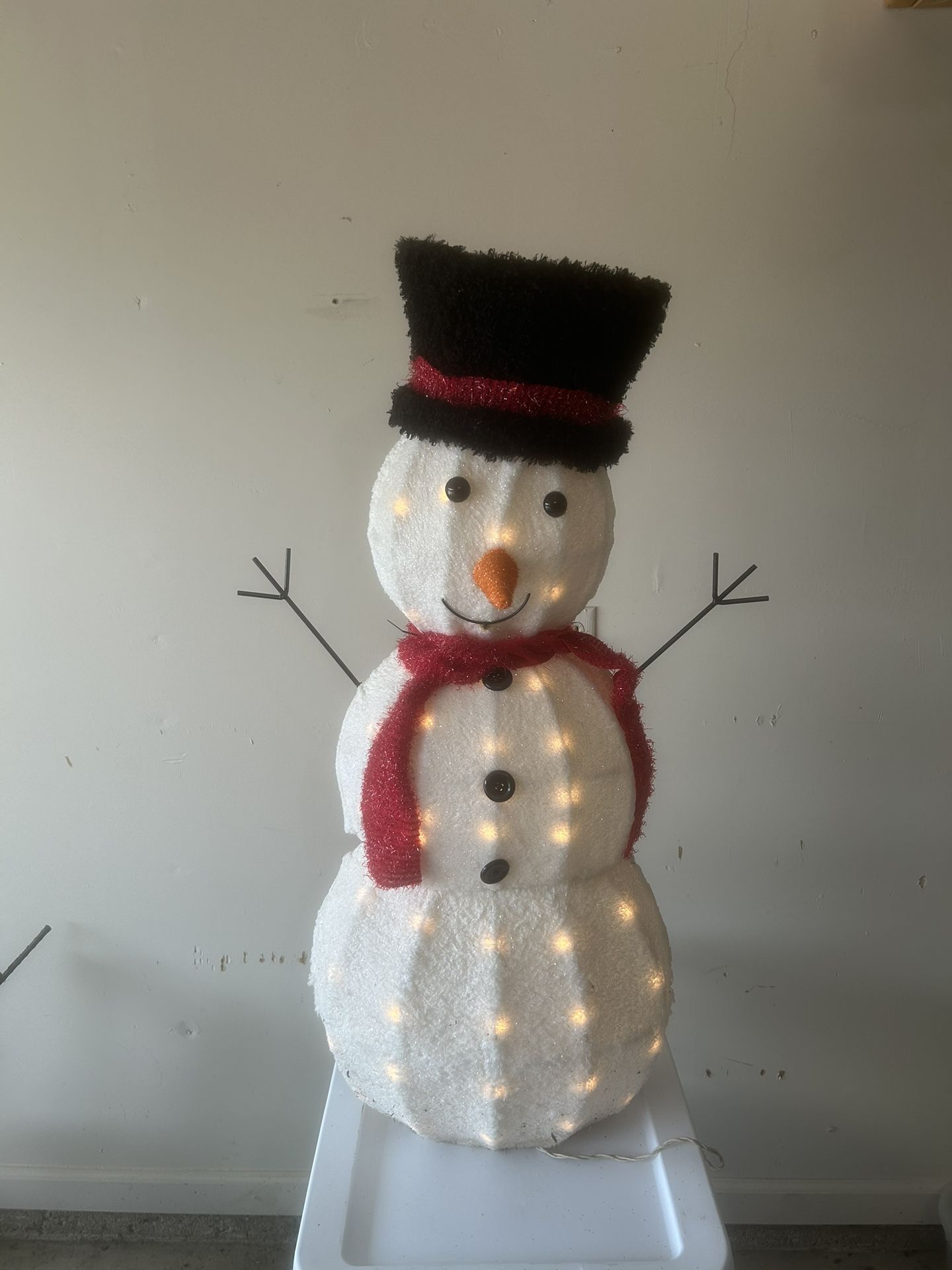 Outdoor Christmas Lighted Decorations - Snowman