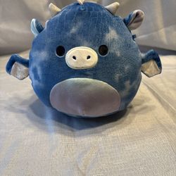 Adorable and super soft Squishmallow Mitchie the Blue Dragon plush toy!