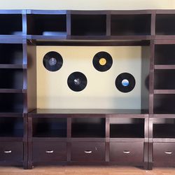 Dark wood Entertainment Center