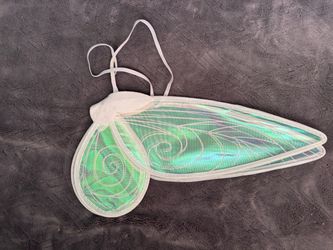 Iridescent Green Fairy Wings Costume Accessory