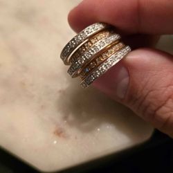 14K White And Yellow Gold Diamond Ring 