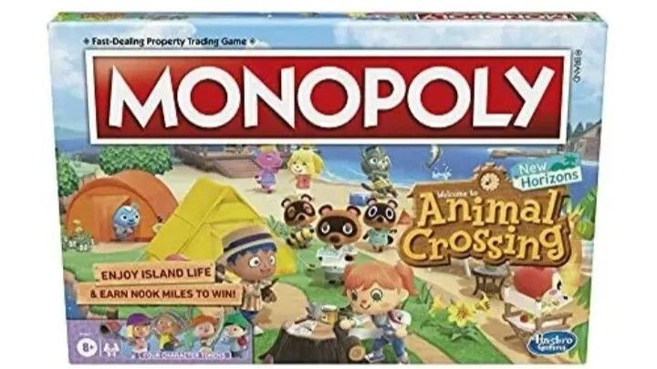MONOPOLY Animal Crossing New Horizons Edition Board Game for Kids
