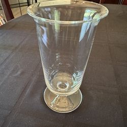 Tiffany Crystal Hurricane Vase
