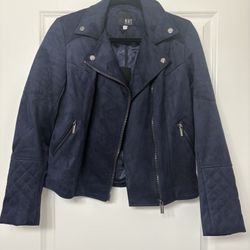 Faux Suede Navy Jacket (small)