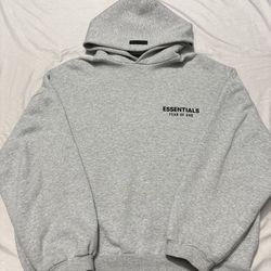 Heather grey essential hoodie size small