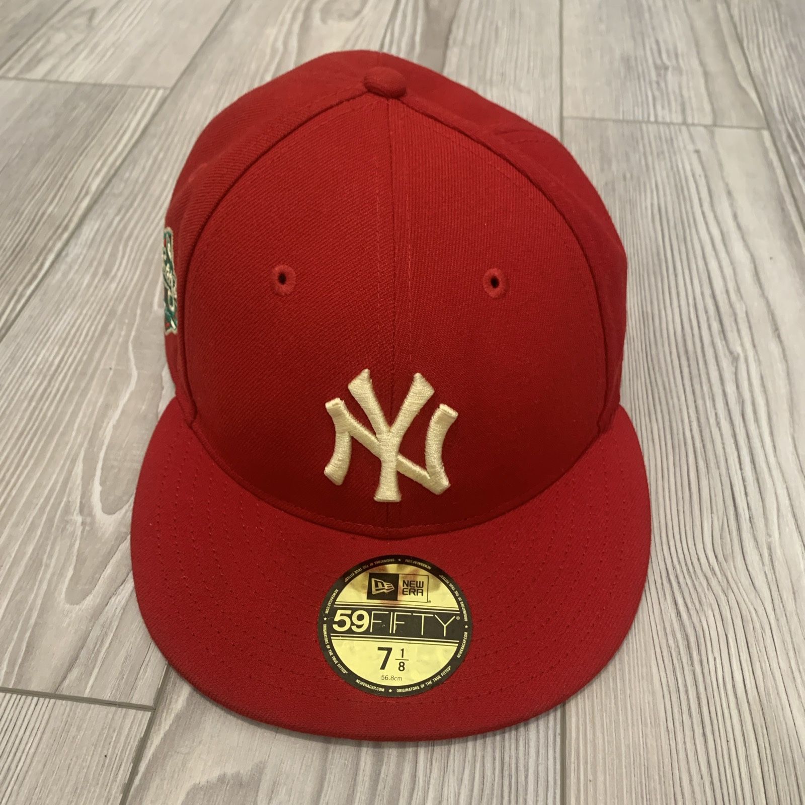New York Yankees Red And Yellow 1999 World Series 59FIFTY 7 1/8 Fitted Hat Cap