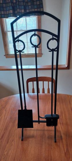 Fireplace 3 Pc. Tool Accessory Holder