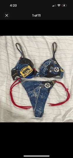 Vintage Christian Dior by John Galliano Miss Diorella 2pc Bikini swimsuit