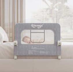 Bed Rail for Toddlers, 32 Inch Swing Down Baby Bed Rail Guard with Wider U-Shape Base, Breathable Toddler Bed Rails for King, Queen, Full, Twin Bed Gu