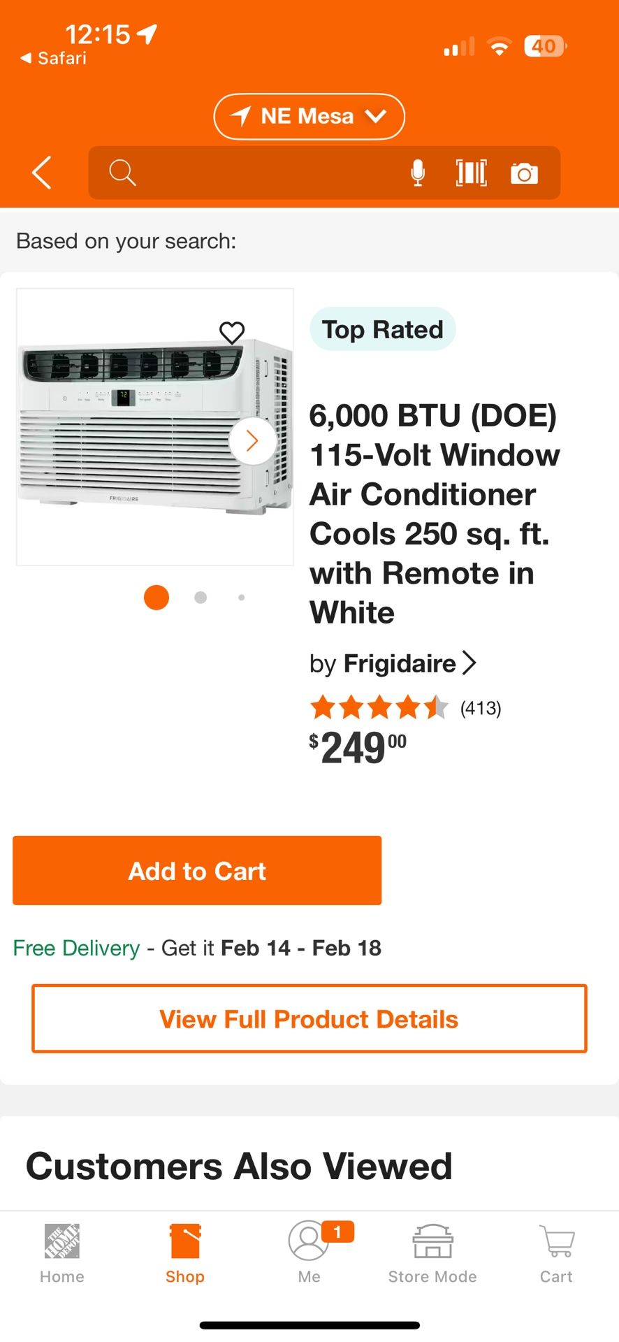 Almost Brand New Window AC