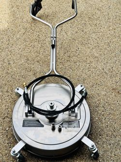 JANZ 24'' Pressure Washer Surface Cleaner with Dual Handle Pro with 4 Wheels,Stainless Steel Housing