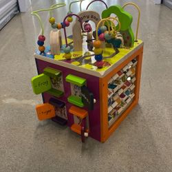 Wooden Activity Cube