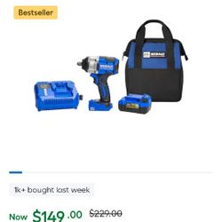 Kobalt 1/2 Inch Impact With Battery And Rapid Charger