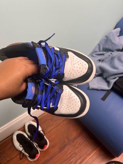 Nike lowtop dunk “blue black and white” 5Y