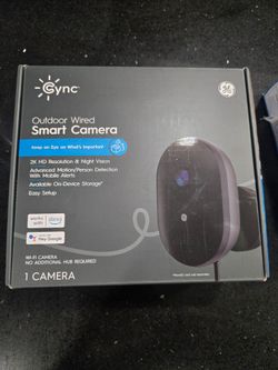 GE outdoor wired camera
