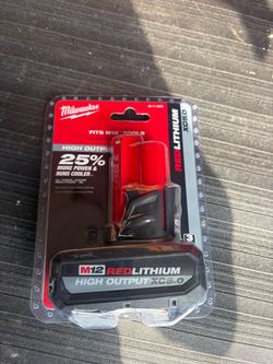 Milwaukee M12 REDLITHIUM HIGH OUTPUT XC5.0 Battery - Brand New Sealed