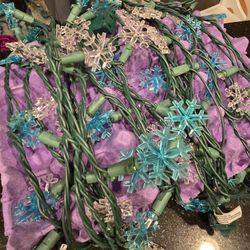 (2) 20ft LED Snowflake Light Strings. 