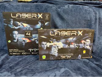 Laser X 6 Player Laser Tag Bundle Tested Complete Micro Blasters & Rifles
