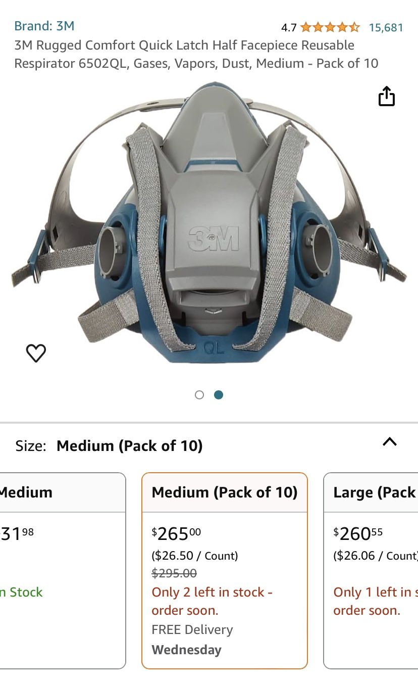 3M Mask. Box Of 10