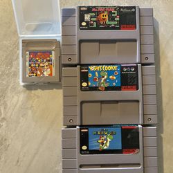Super Nintendo And Gameboy Games Lot 