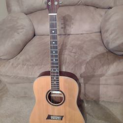 Rare Michael Kelly Round Hole Acoustic Guitar Setup & Bag