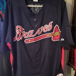 Atlantic Braves. Jersey.  10. Size 2x