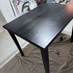 Black wood counter height table