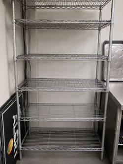 Heavy-Duty Commercial Wire Shelving Rack – 6FT Tall x 5FT Wide