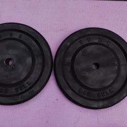 PAIR  OF  50  POUND  YORK  STANDARD PLATES