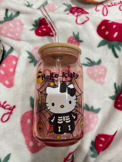 Hello kitty glass cup