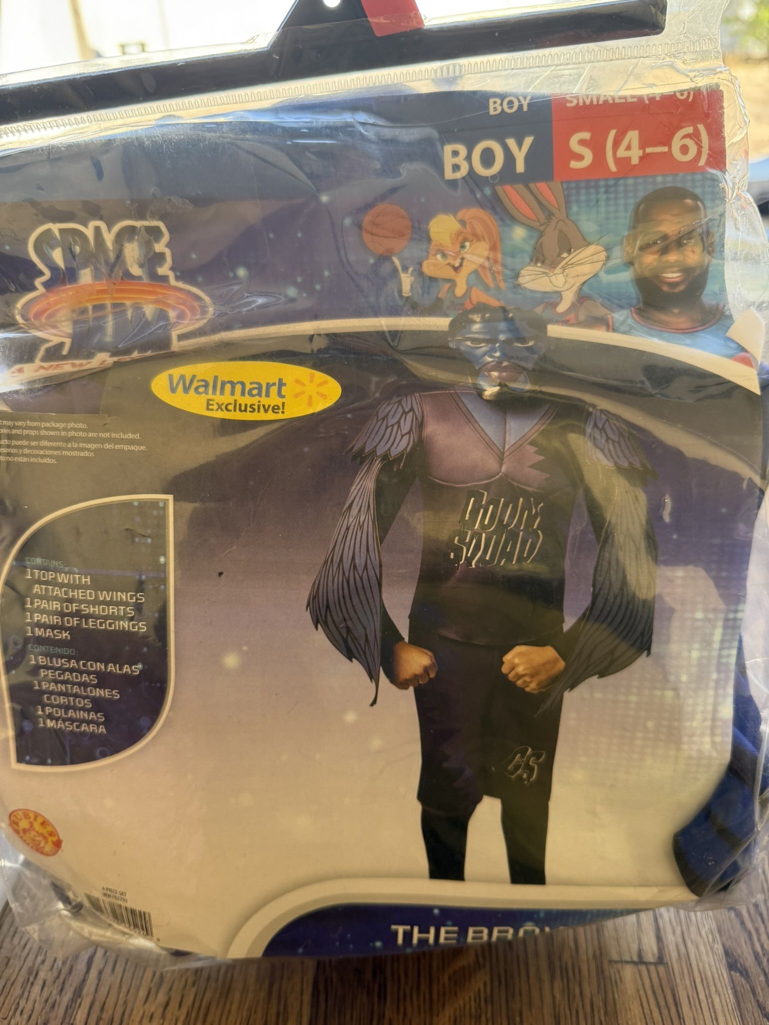 New Halloween Space Jam The Brow Boy Costume Size S (4-6) $5